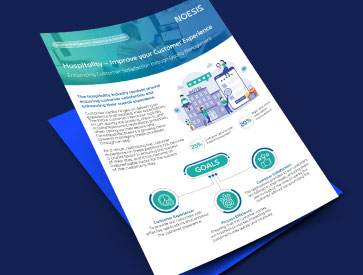 whitepaper mockup with blue background